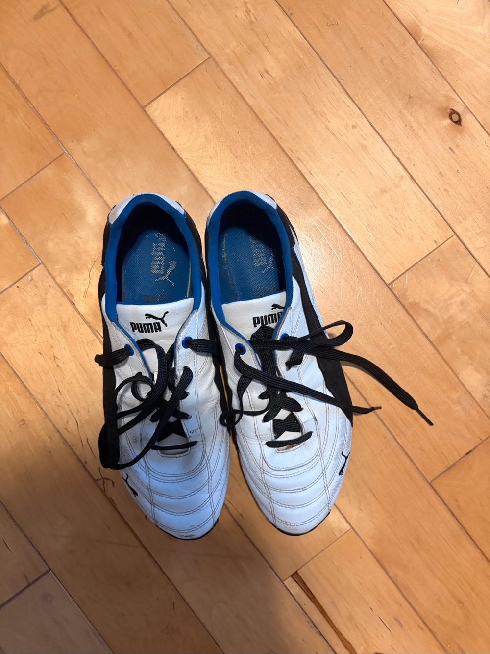 Vintage Puma Tune Cat Low-Profile Sneakers - Black Custom Laces - Men’s US 10